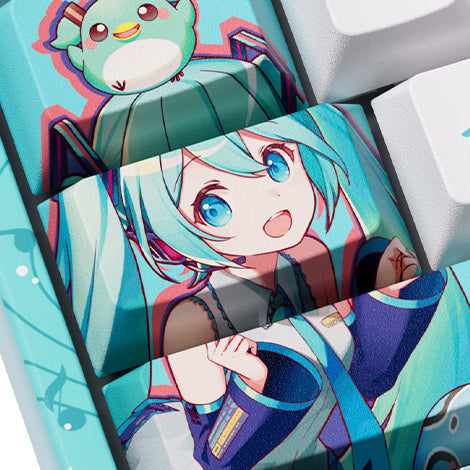 Officially Licensed Hatsune Miku Colorful Wireless Mechanical Keyboard