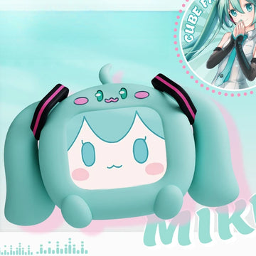 Officially Licensed Hatsune Miku Wireless Earphones with Smart Display Desktop Stand