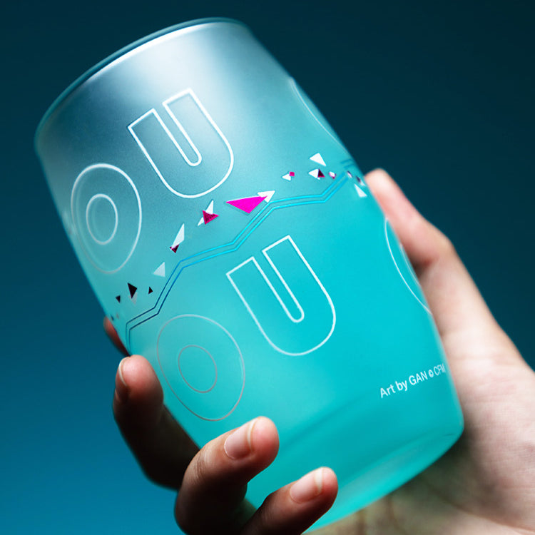 Official Licensed Hatsune Miku Frosted Gradient Glass Cup