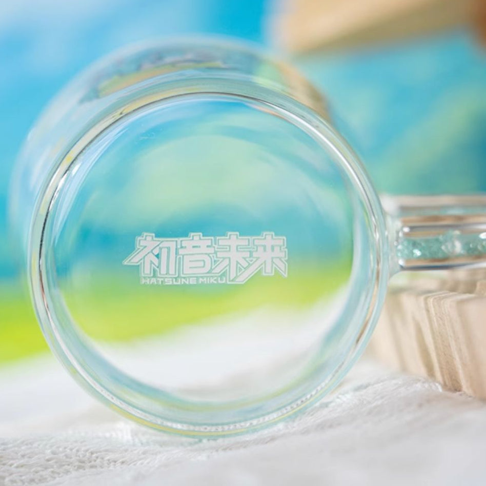 Officially Licensed Hatsune Miku Cute Glass Water Cup