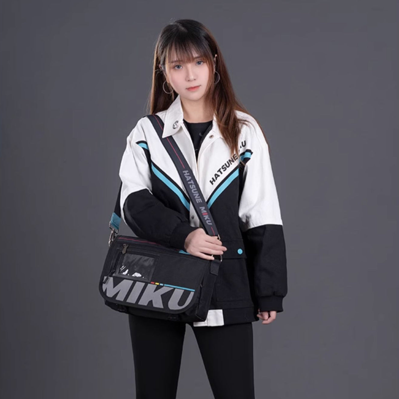 Officially Licensed Hatsune Miku Commuter Dakimakura Bag