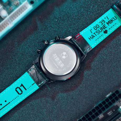 Officially Licensed Hatsune Miku Metal Overture Quartz Wristwatch