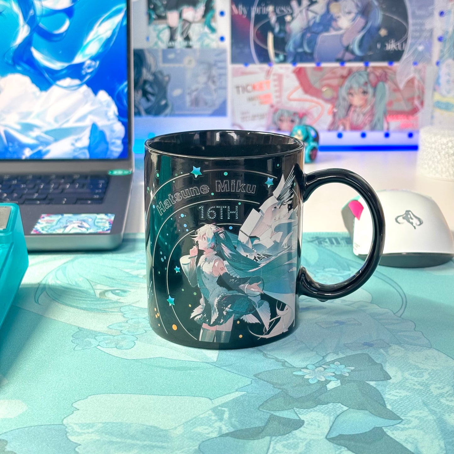 Officially Licensed Hatsune Miku 16th Anniversary Color-Changing Mug