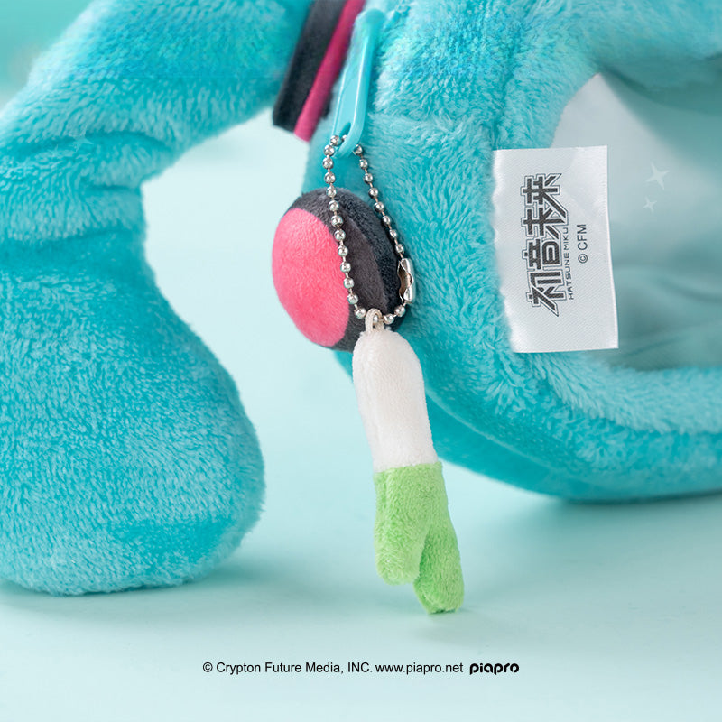 Trousse à crayons en peluche Hatsune Miku Squinted Eyes Series sous licence officielle