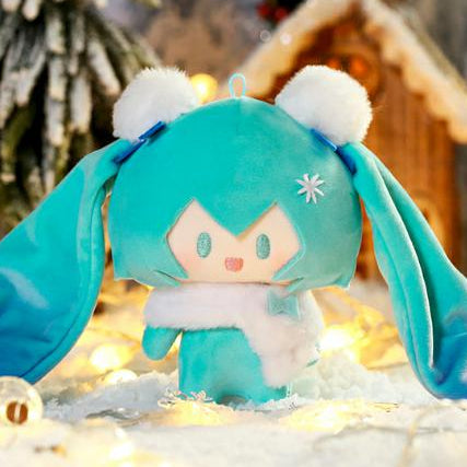 Peluche Hatsune Miku, petite peluche Snowy Starry Dream Night, sous licence officielle