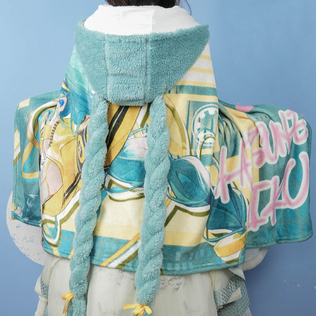 Officially Licensed Hatsune Miku 17th Anniversary Air-Conditioning Blanket Shawl