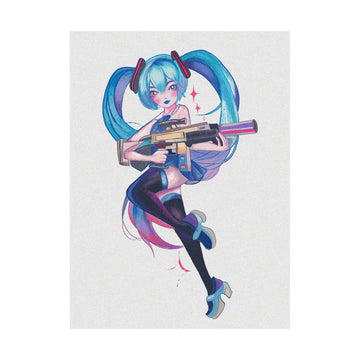 Hatsune Miku Leek Design Temporary Tattoos – Waterproof Temporary Tattoos for Cosplay, Parties, Festivals, Concerts, and Anime Conventions– 4 pcs (Same Design)