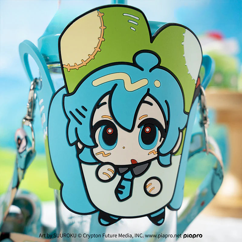 Bouteille d'eau en paille Hatsune Miku sous licence officielle