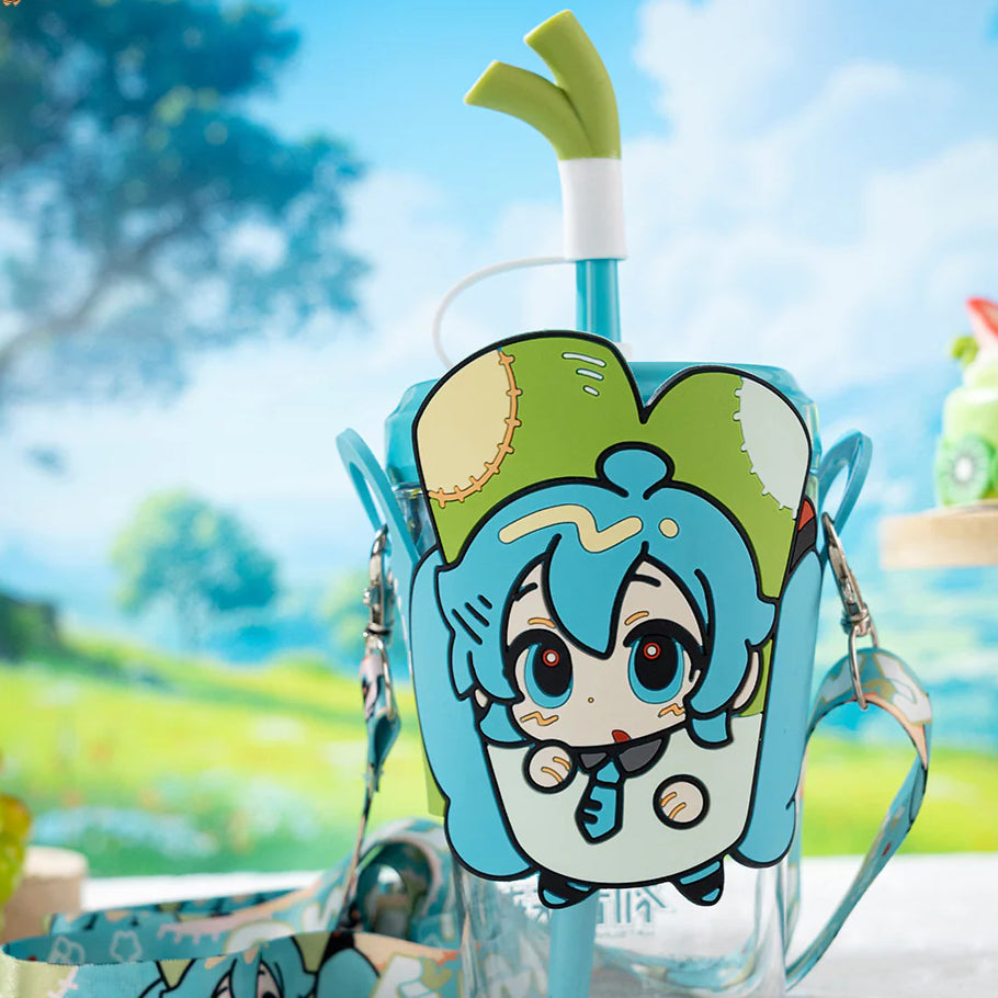 Bouteille d'eau en paille Hatsune Miku sous licence officielle