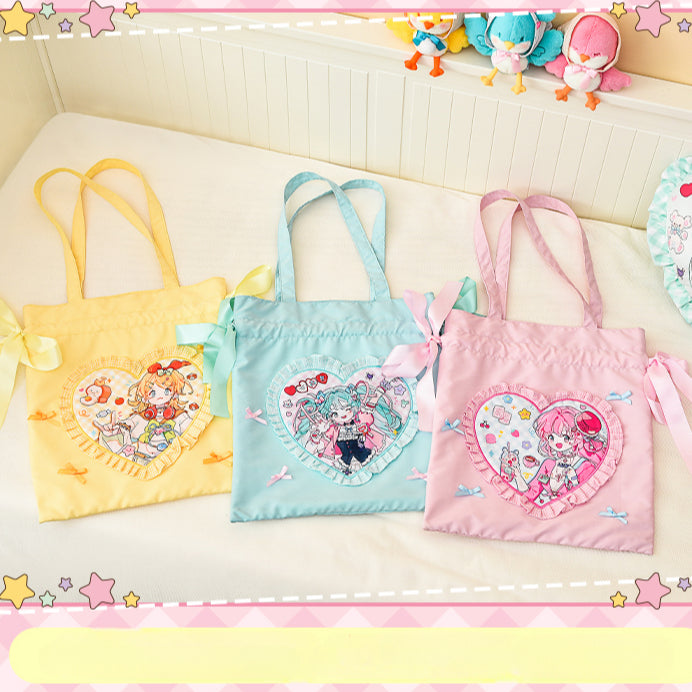 Officially Licensed Hatsune Miku Super Sugary Adhesive Girl Handbag