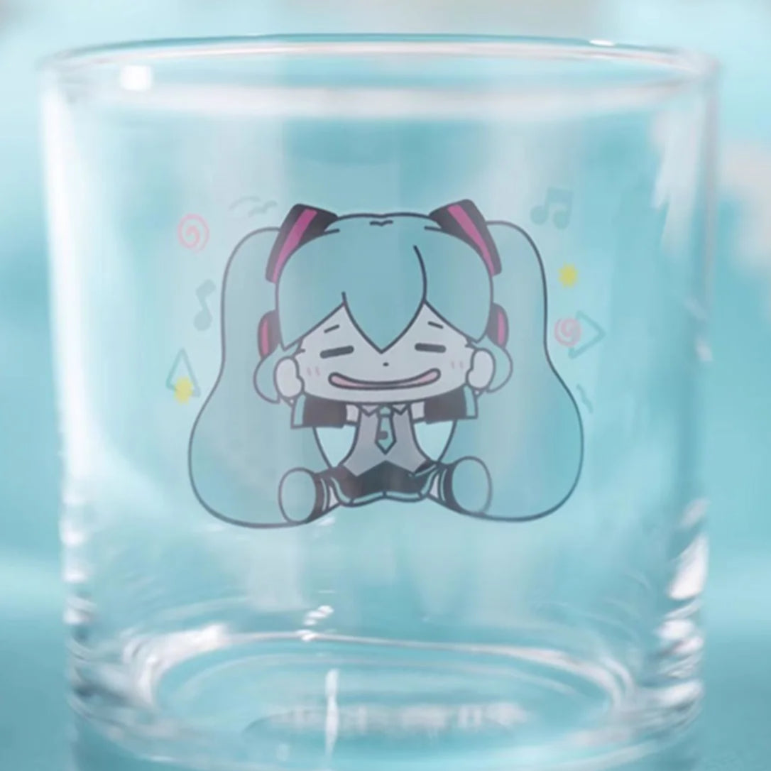 Officially Licensed Hatsune Miku Pinch Cheeks Glass Cup