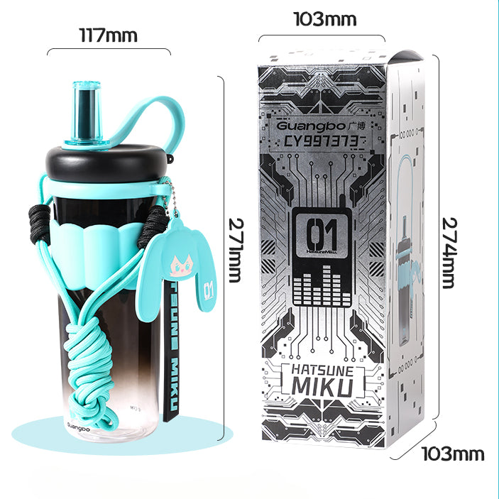 Officially Licensed Hatsune Miku Portable Sports Bottle