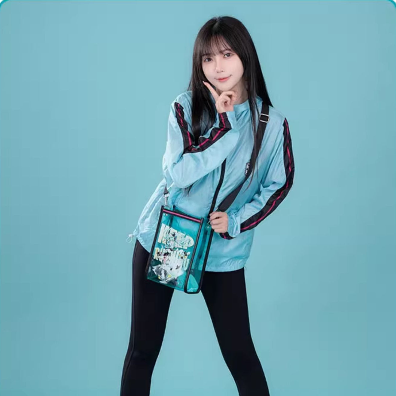 Officially Licensed Hatsune Miku Run Series Transparent Jelly Bag