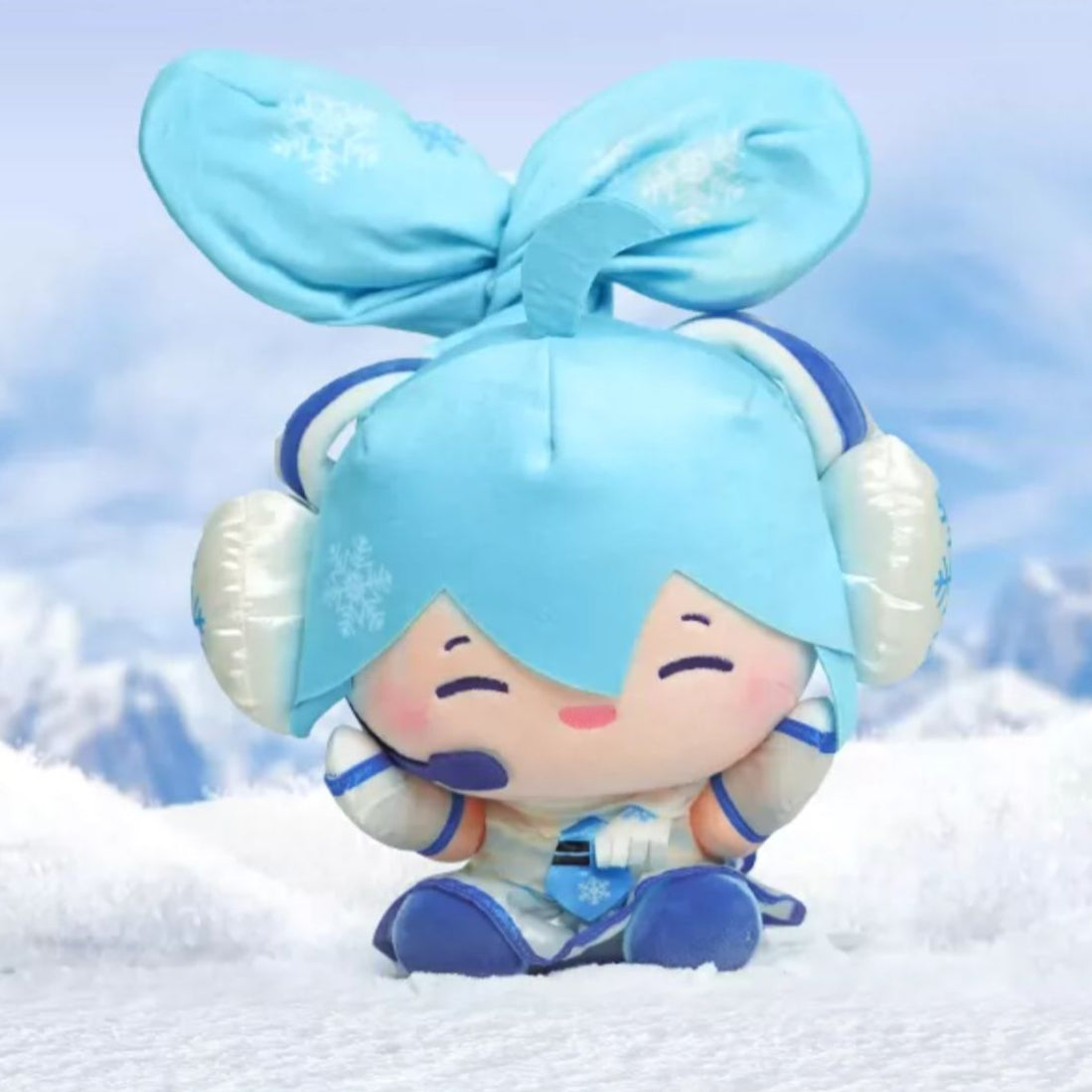 Officially Licensed Hatsune Miku Medium Snow Fufu Plush Toy