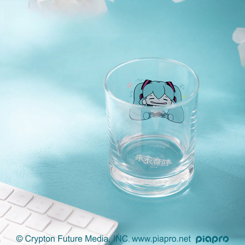 Officially Licensed Hatsune Miku Pinch Cheeks Glass Cup
