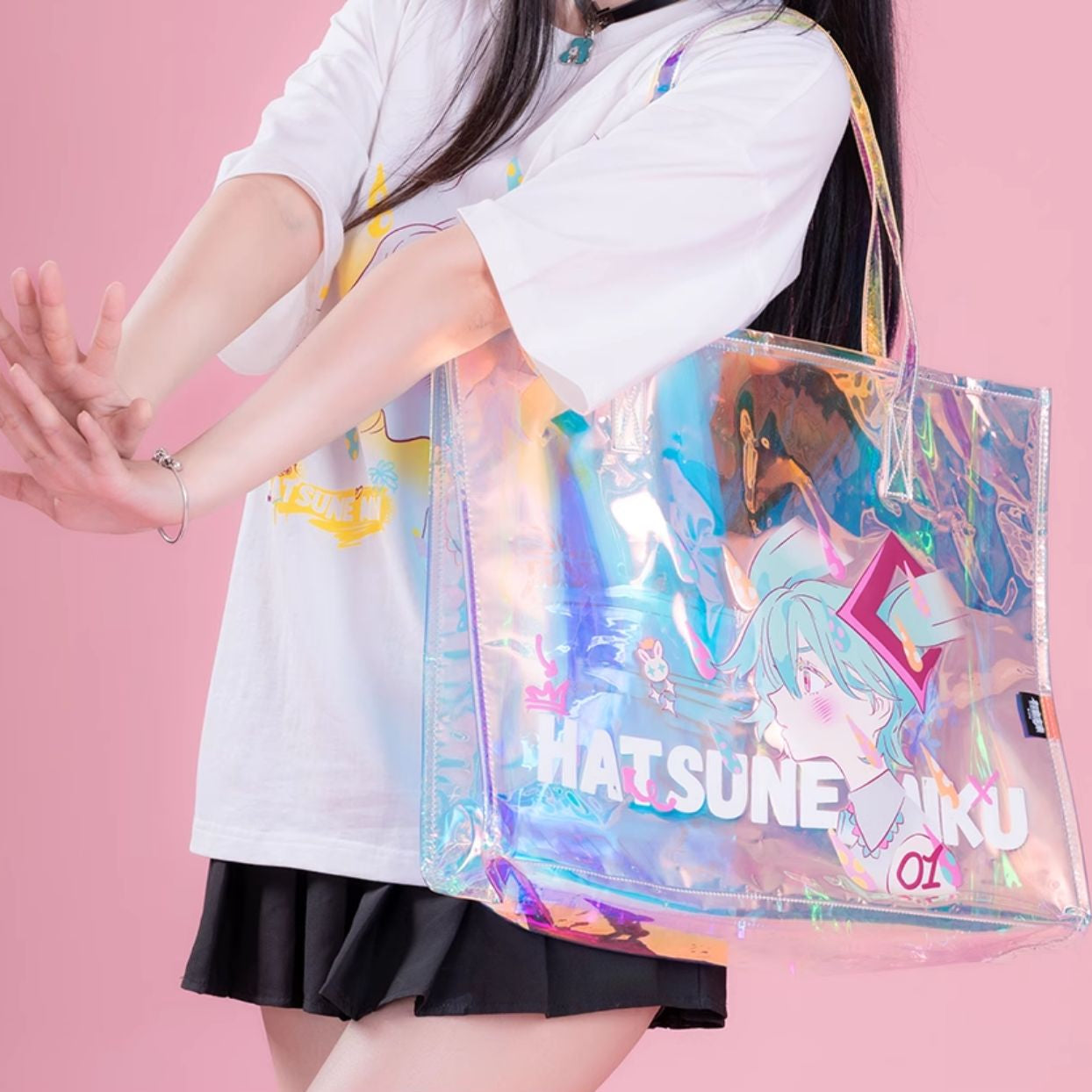Officially Licensed Hatsune Miku Radio Wave Invasion Laser Shoulder Bag