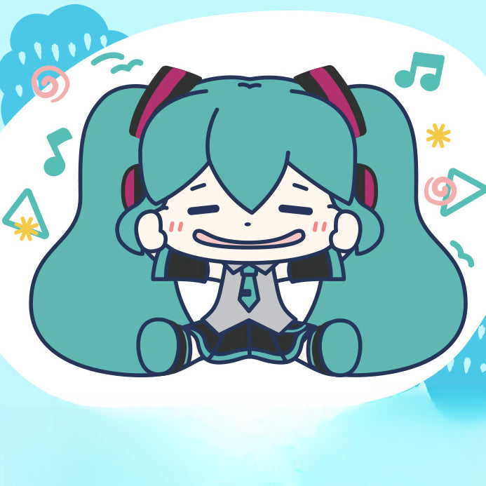 Officially Licensed Hatsune Miku Pinch Cheeks Glass Cup