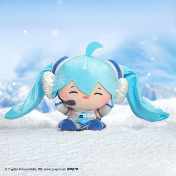 Offiziell lizenziertes Hatsune Miku mittelgroßes Snow Fufu Plüschtier