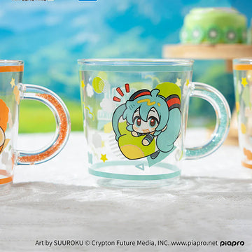Officially Licensed Hatsune Miku Cute Glass Water Cup