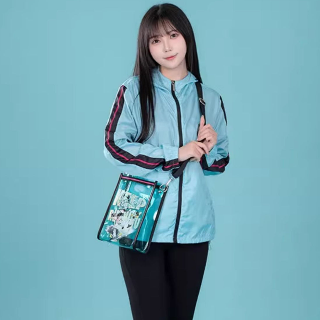 Officially Licensed Hatsune Miku Run Series Transparent Jelly Bag