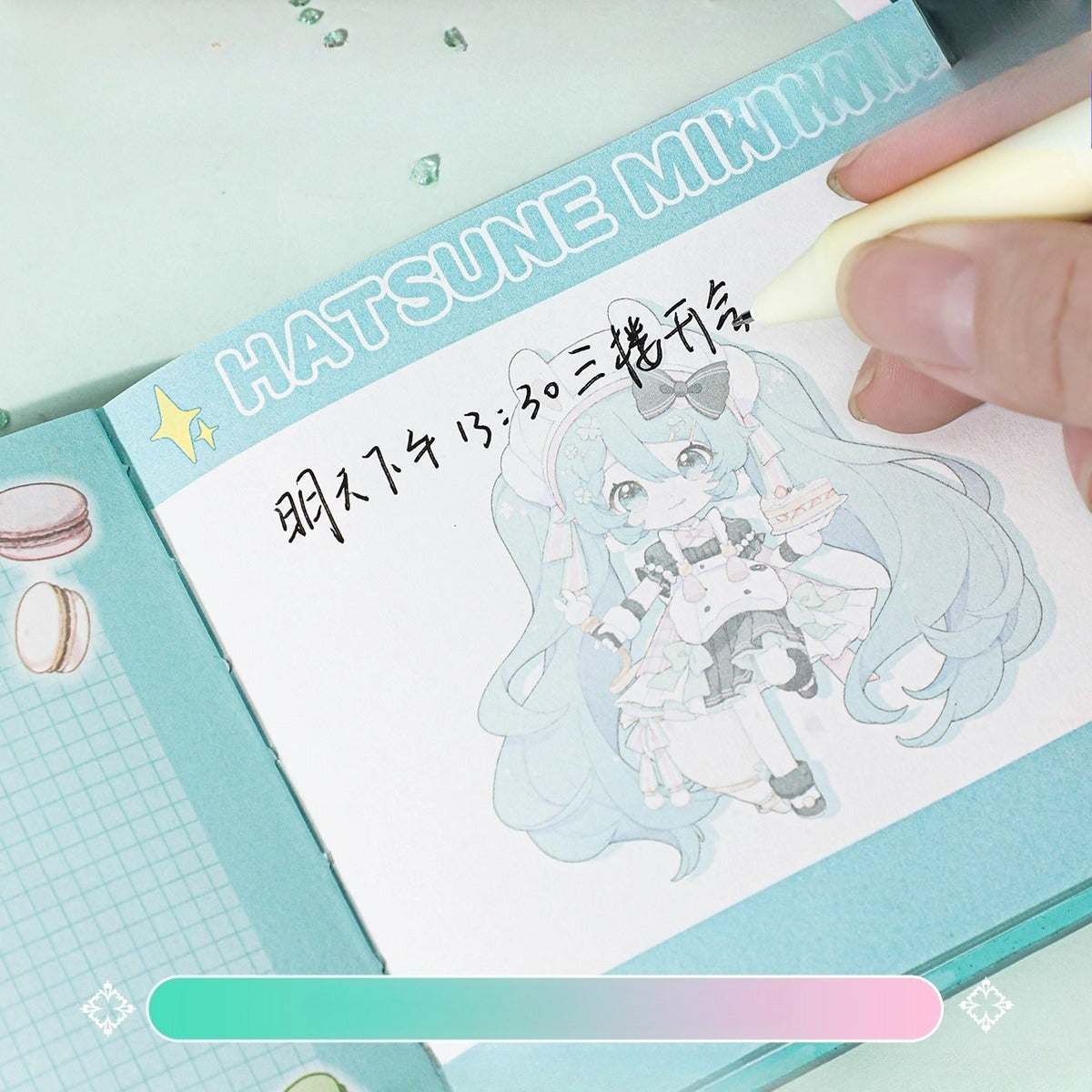 Official Licensed Hatsune Miku Pocket Leather Notebook – Sweet Fairy Tale Series
