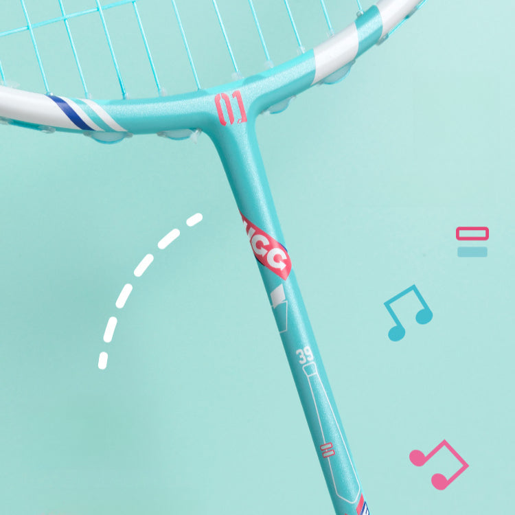 Raquette de badminton entièrement en carbone Hatsune Miku sous licence officielle