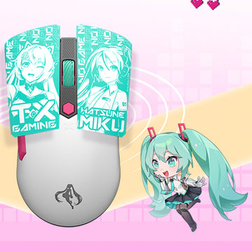 Officially Licensed Hatsune Miku Wireless & Wired Mouse – Bluetooth / 2.4G / USB