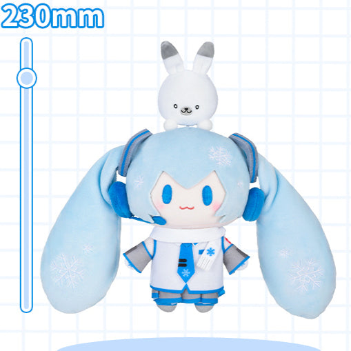 Peluche Hatsune Miku Snow Miku de taille moyenne, sous licence officielle