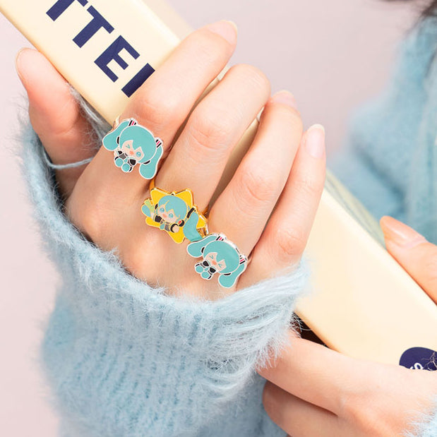 Boîte aveugle de bagues Hatsune Miku Future Series Vol. 2 Q-Style sous licence officielle