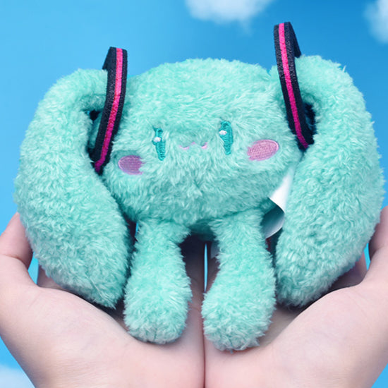 Officially Licensed Hatsune Miku Cute Closed-Eyes Plush Charm