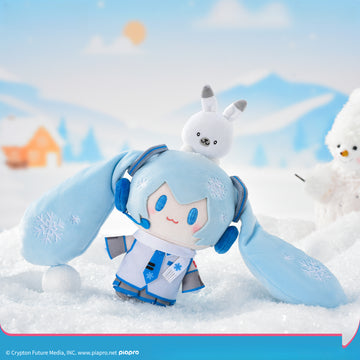 Peluche Hatsune Miku Snow Miku de taille moyenne, sous licence officielle