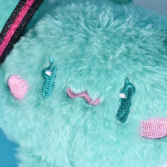 Officially Licensed Hatsune Miku Cute Closed-Eyes Plush Charm