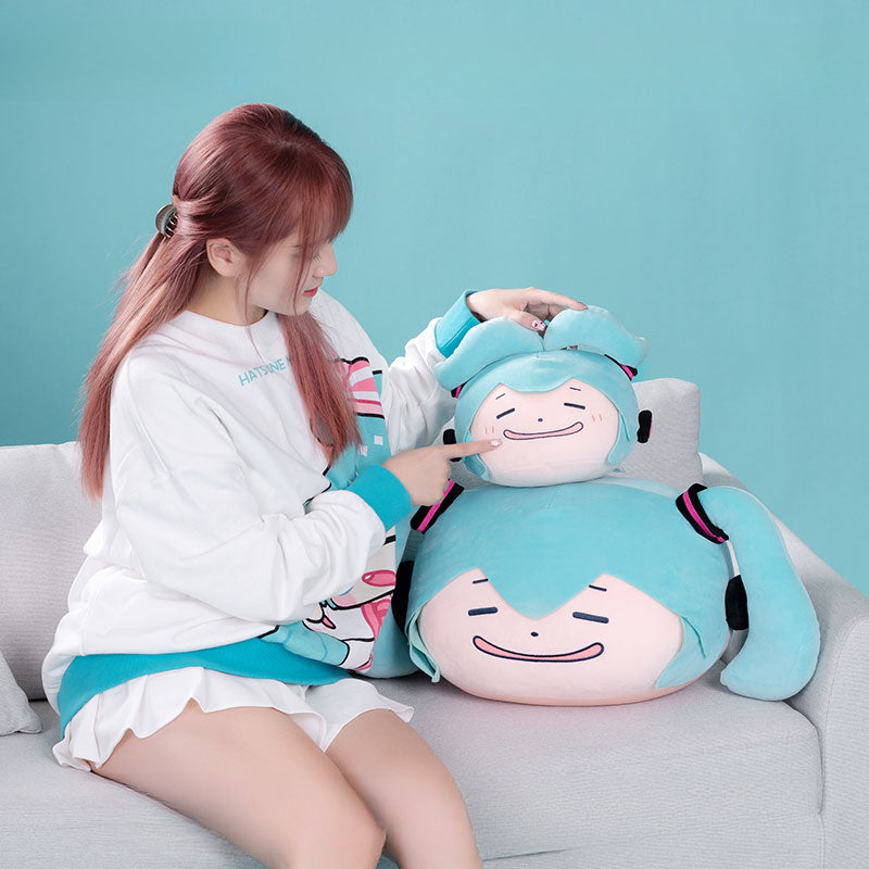 Oreiller Hatsune Miku Pinch Face Series sous licence officielle