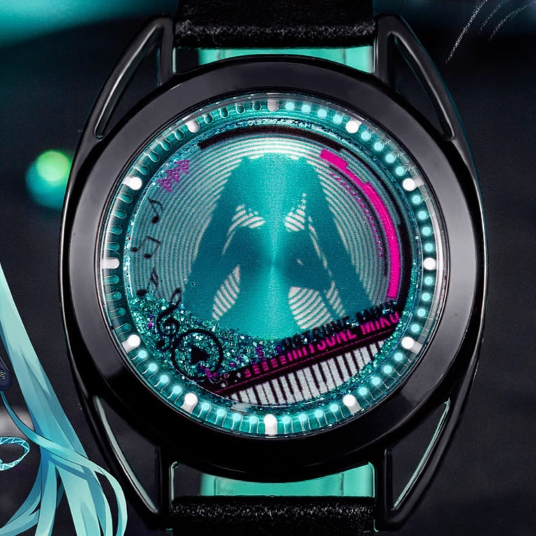Officially Licensed Hatsune Miku Liquid Glitter Flow Watch