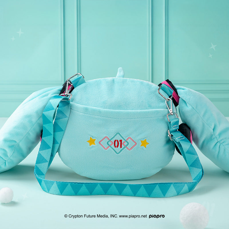 Offiziell lizenzierte Schultertasche aus der Hatsune Miku Squinted Eyes-Serie