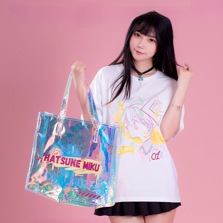 Officially Licensed Hatsune Miku Radio Wave Invasion Laser Shoulder Bag