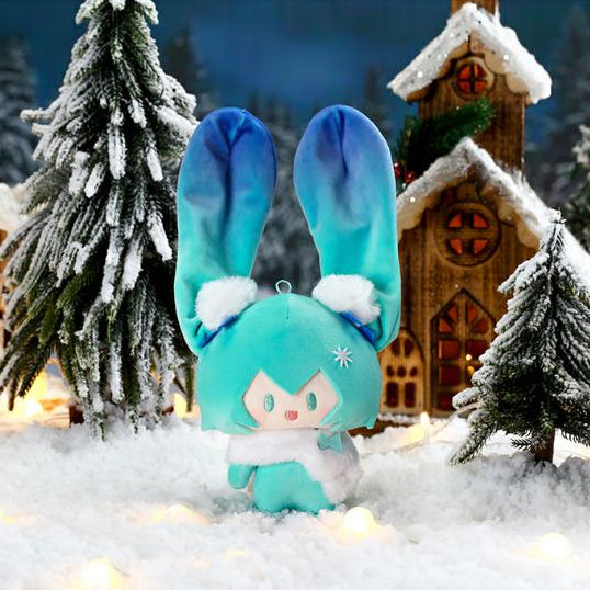 Peluche Hatsune Miku, petite peluche Snowy Starry Dream Night, sous licence officielle