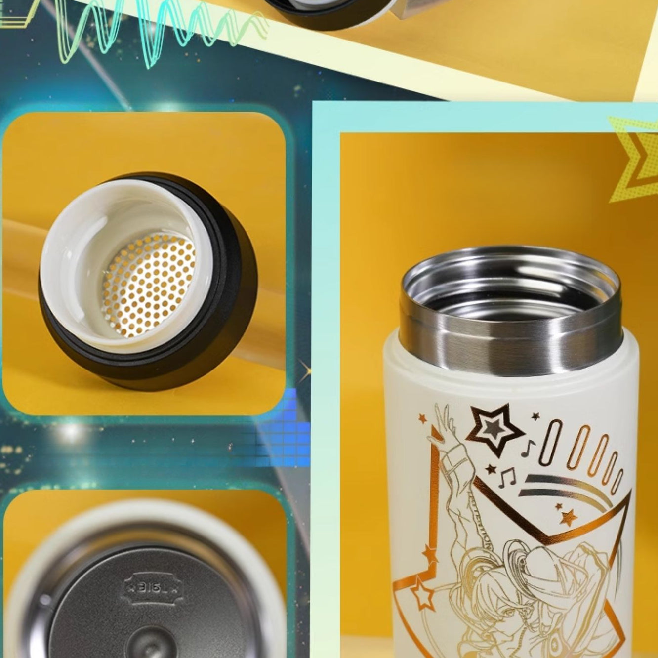 Officially Licensed Hatsune Miku Dancing Melody Thermal Bottle