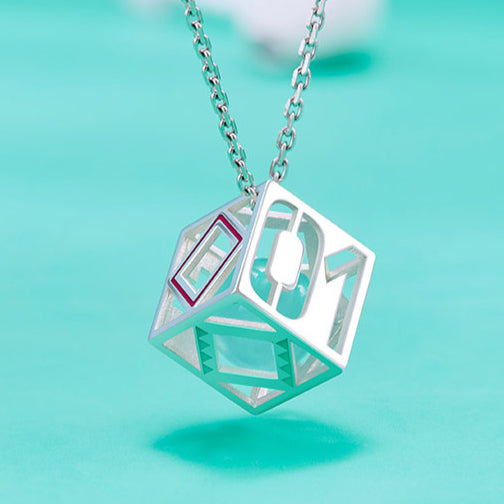Pendentif cube Hatsune Miku sous licence officielle