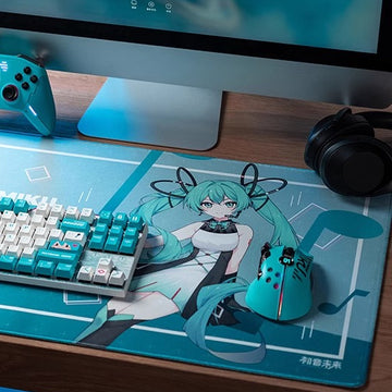 Officially Licensed Hatsune Miku Geometric Oversized Mouse Pad