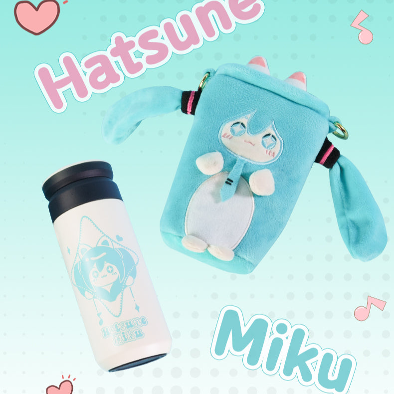 Officially Licensed Hatsune Miku Cute Thermal Bottle – Optional Sleeve Included