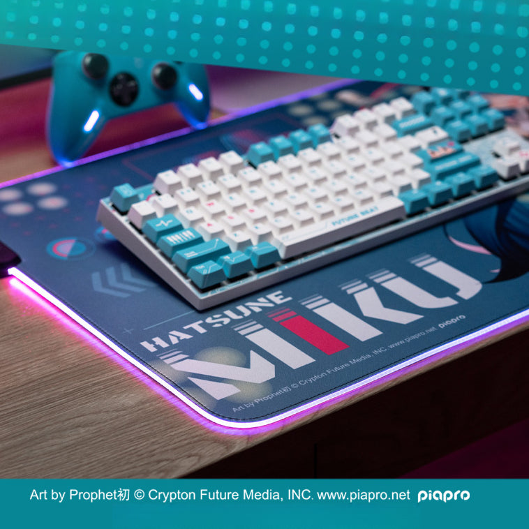 Officially Licensed Hatsune Miku RGB Oversized Mouse Pad