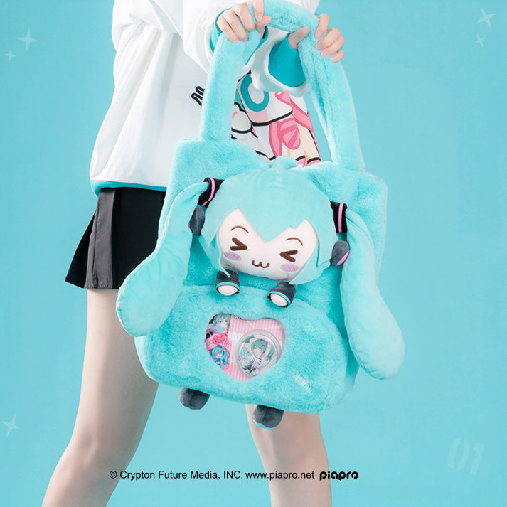 Officially Licensed Hatsune Miku Squinted Eyes Series Tote Bag