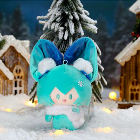 Peluche Hatsune Miku, petite peluche Snowy Starry Dream Night, sous licence officielle