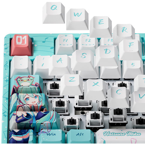 Officially Licensed Hatsune Miku Colorful Wireless Mechanical Keyboard