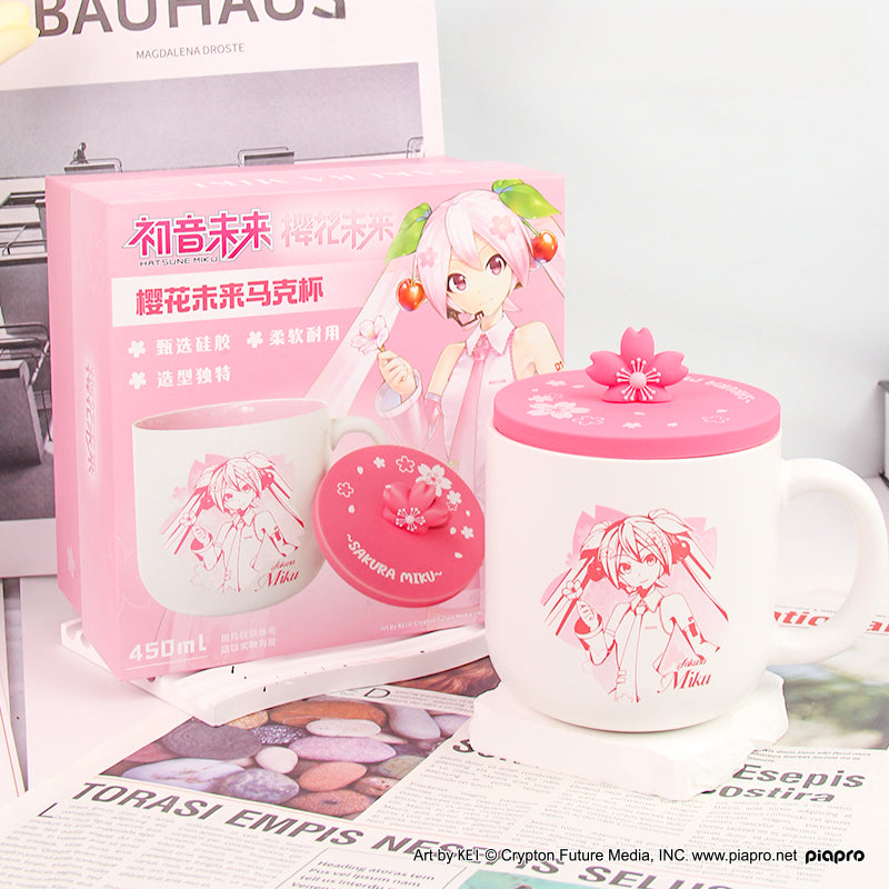 Officially Licensed Hatsune Miku Milk Mug with Lid