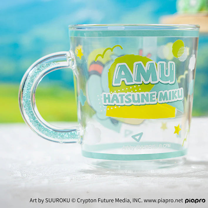 Officially Licensed Hatsune Miku Cute Glass Water Cup