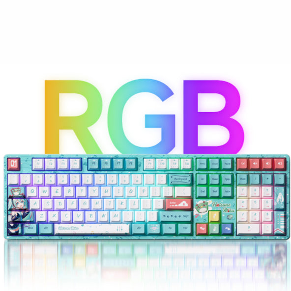 Officially Licensed Hatsune Miku Colorful Wireless Mechanical Keyboard