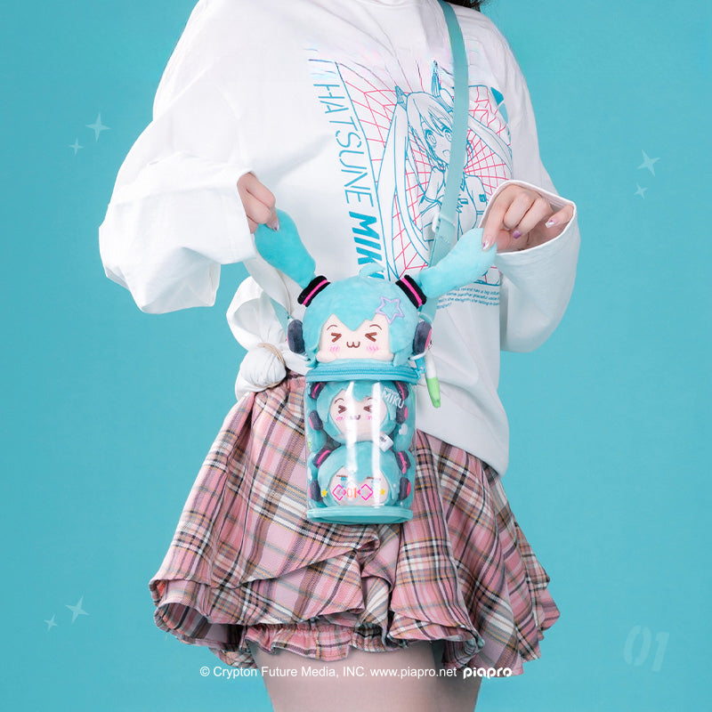 Officially Licensed Hatsune Miku Squinted Eyes Series Bucket Itabag