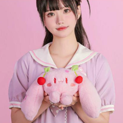 Offiziell lizenzierter Sakura Miku, süßer lächelnder Plüschanhänger